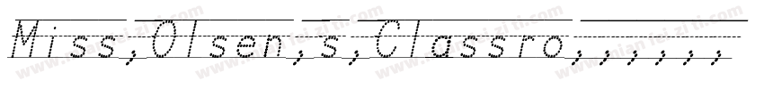 Miss Olsen’s Classro字体转换